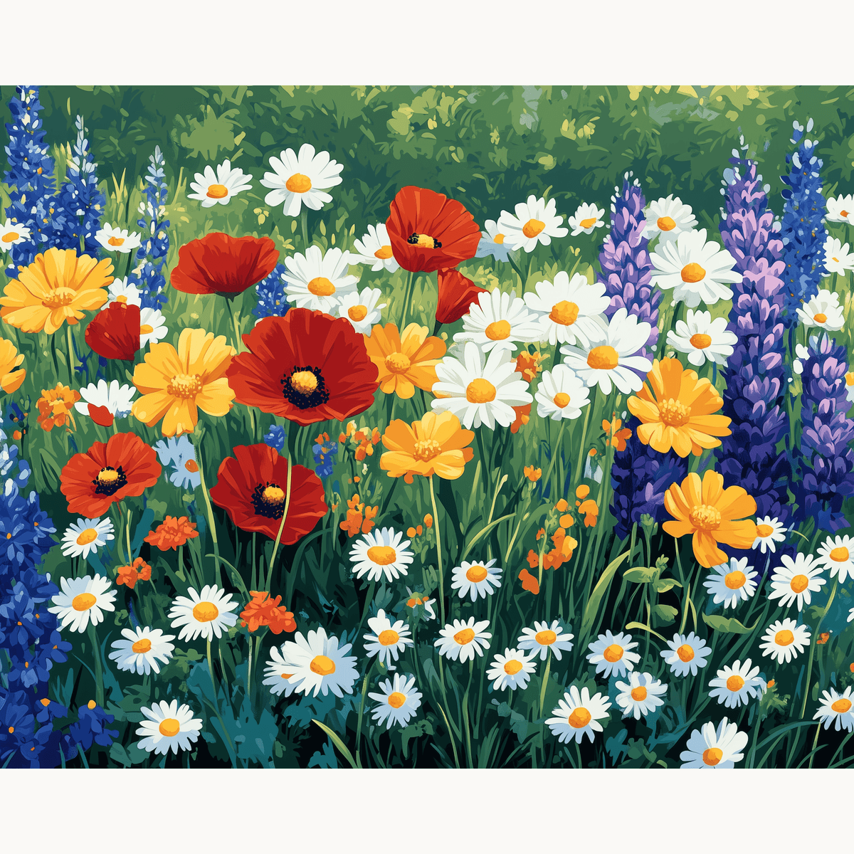 Mixed Blooms - Number Artist Paint by Numbers Kits