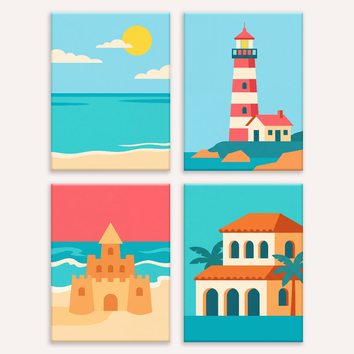Lighthouse Coast - Number Artist Paint by Numbers Kits