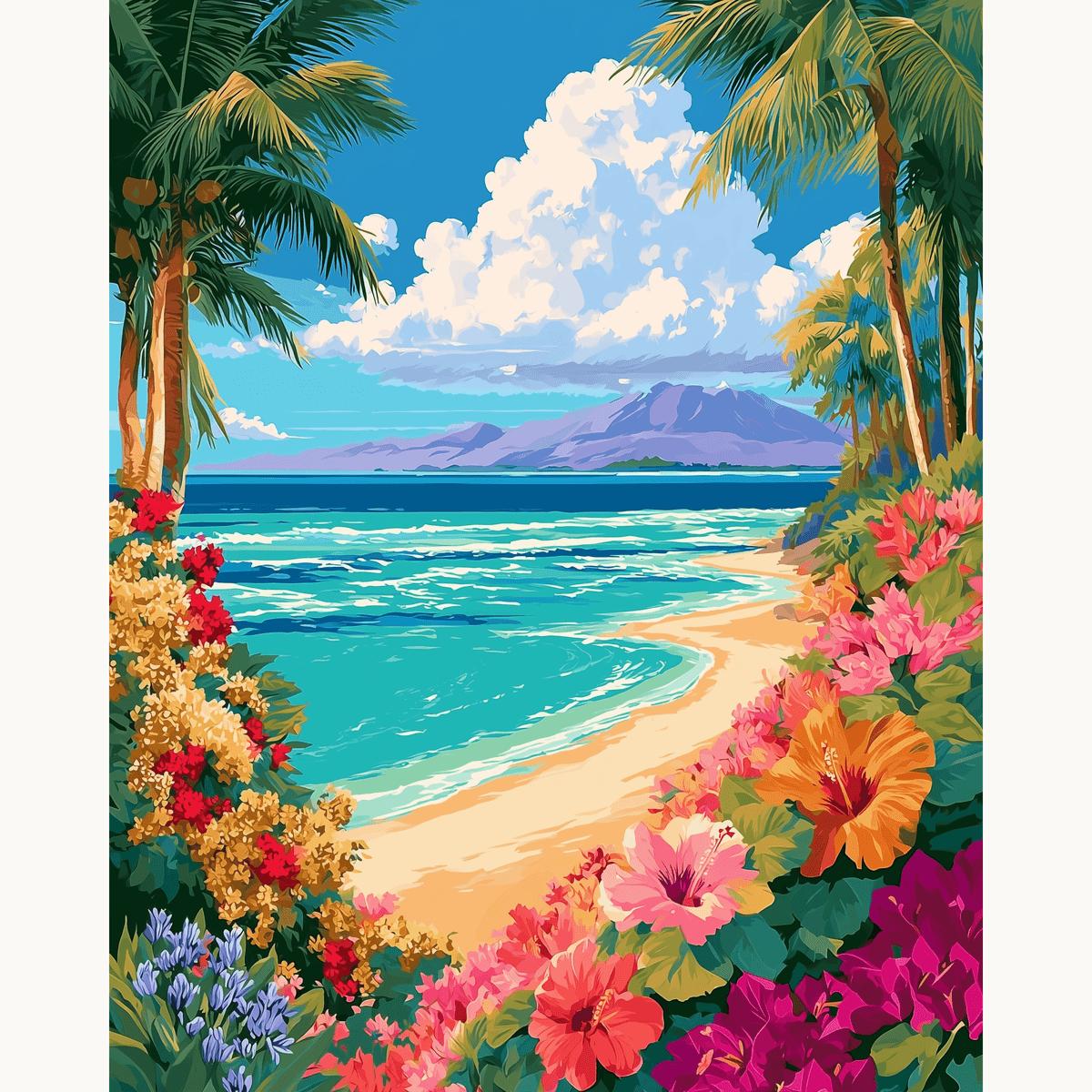 Hidden Island - Number Artist Paint by Numbers Kits