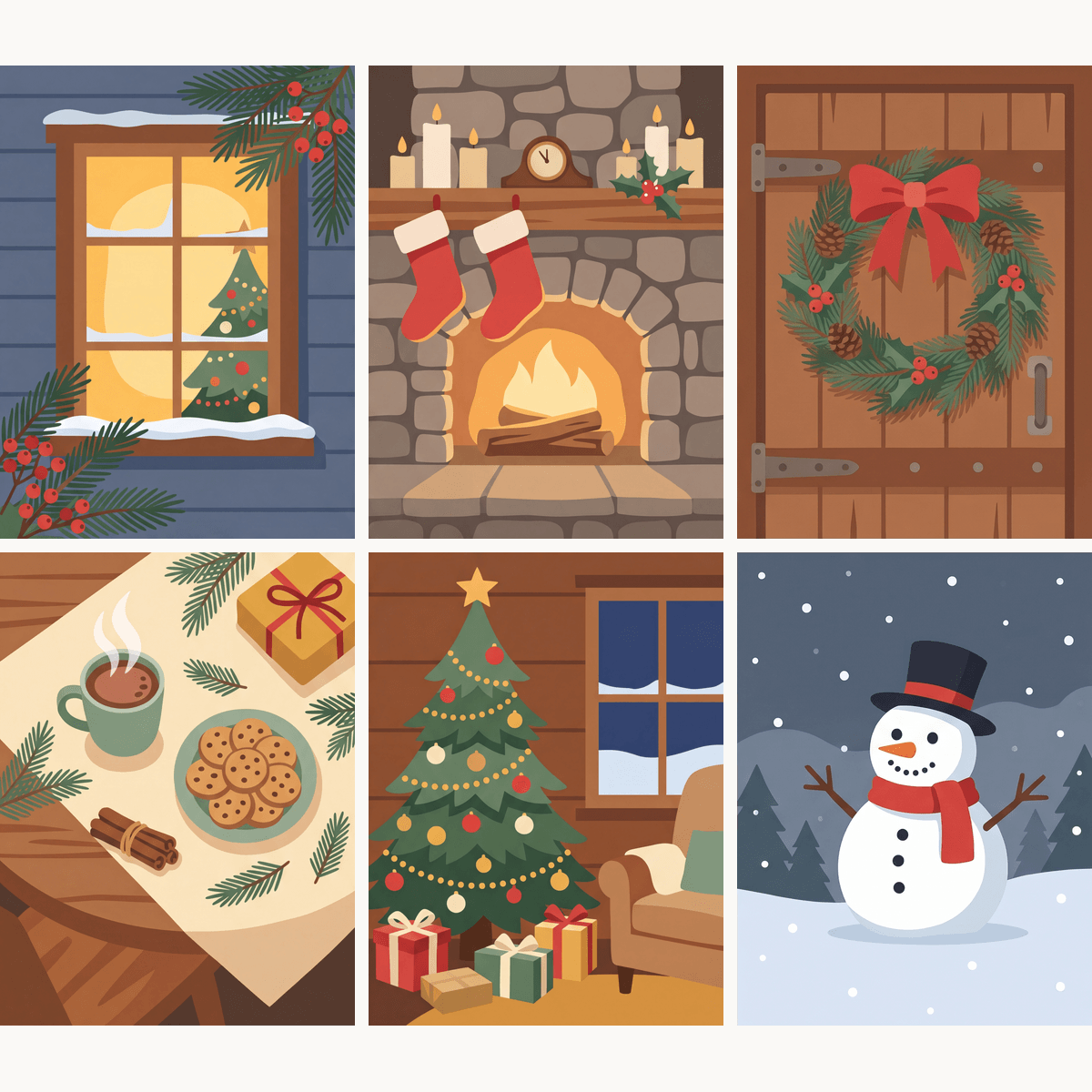 Merry Little Christmas - Number Artist Paint by Numbers Kits
