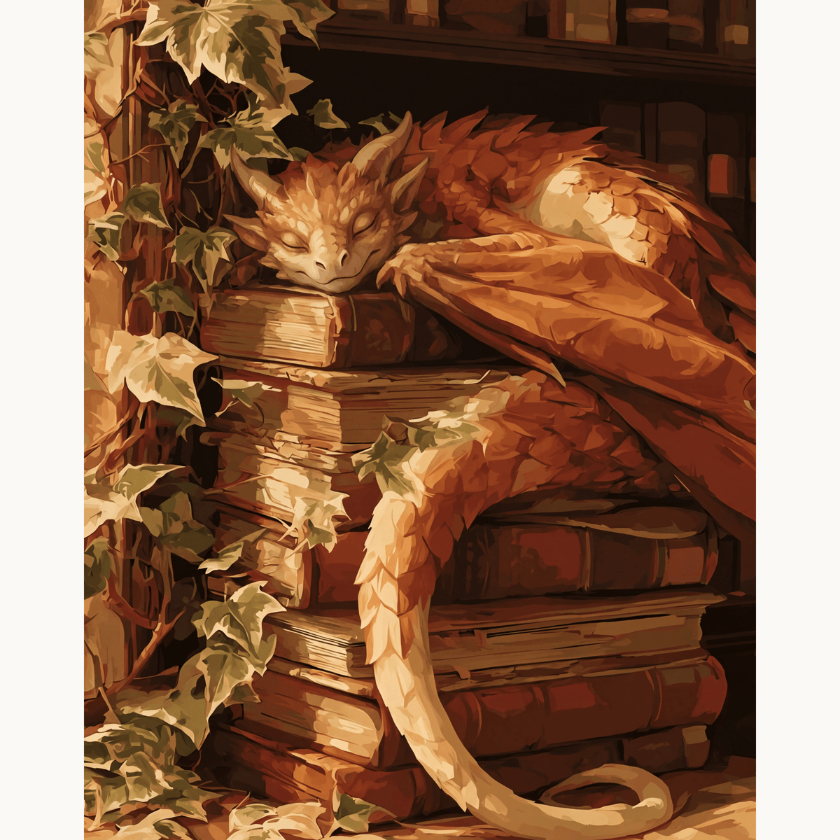 Wyrmling's Slumber - Number Artist Paint by Numbers Kits