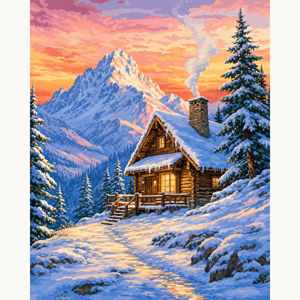 Mountain Haven - Number Artist Paint by Numbers Kits