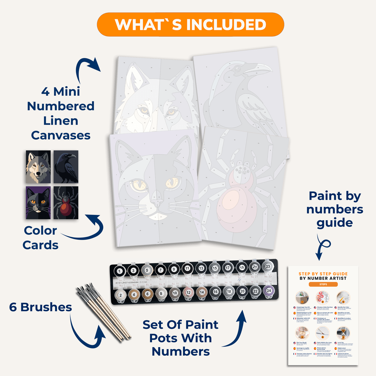 Split Shadows - Number Artist Paint by Numbers Kits