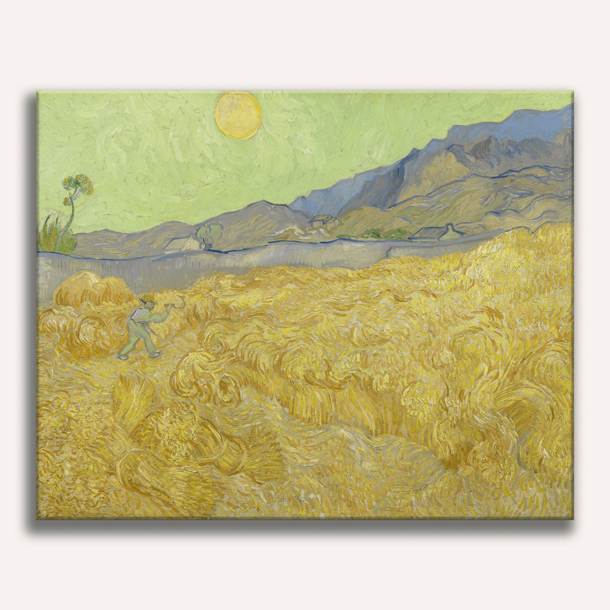 Wheatfield with a Reaper by Vincent Van Gogh - Number Artist Paint by Numbers Kits
