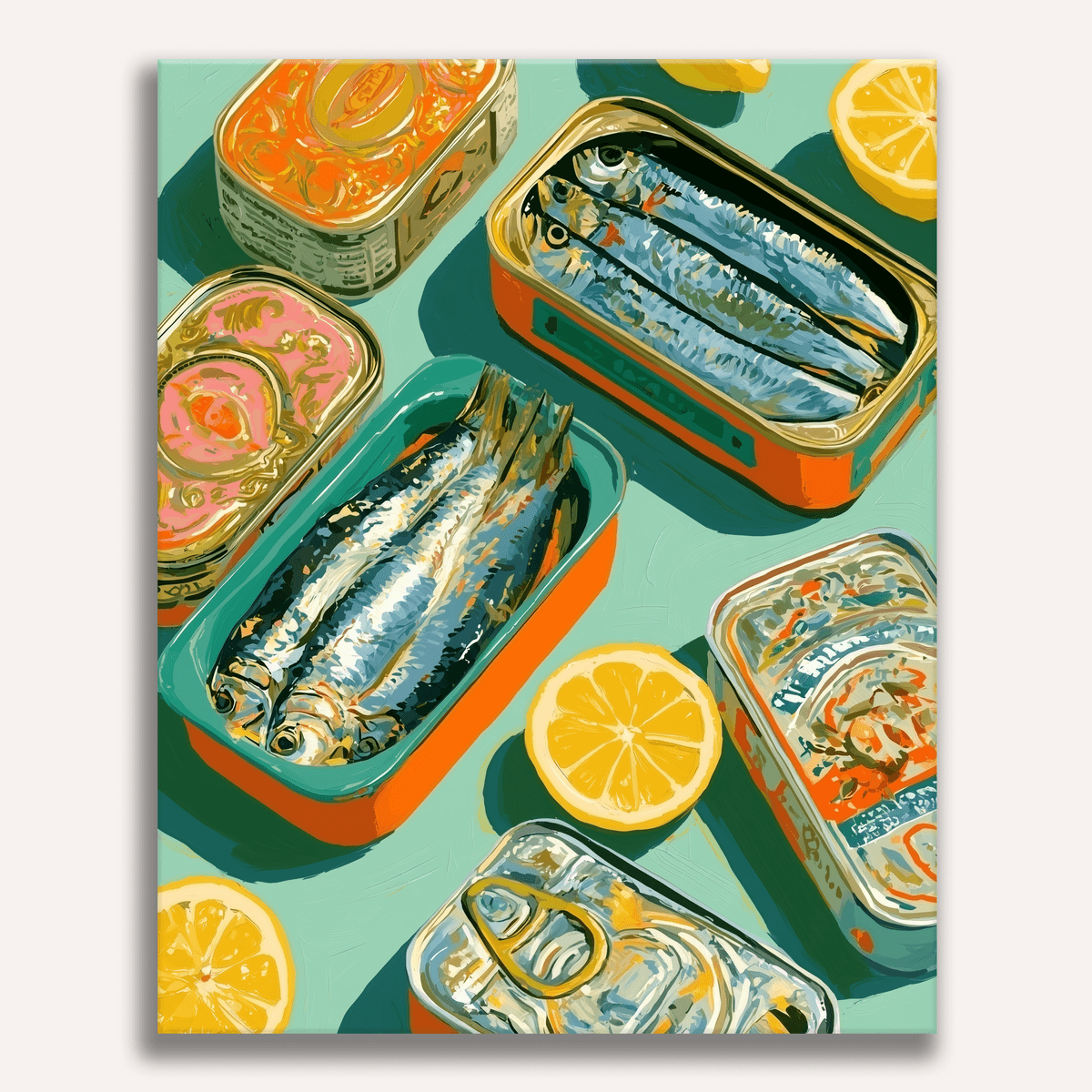 Sets of Sardines - Number Artist Paint by Numbers Kits