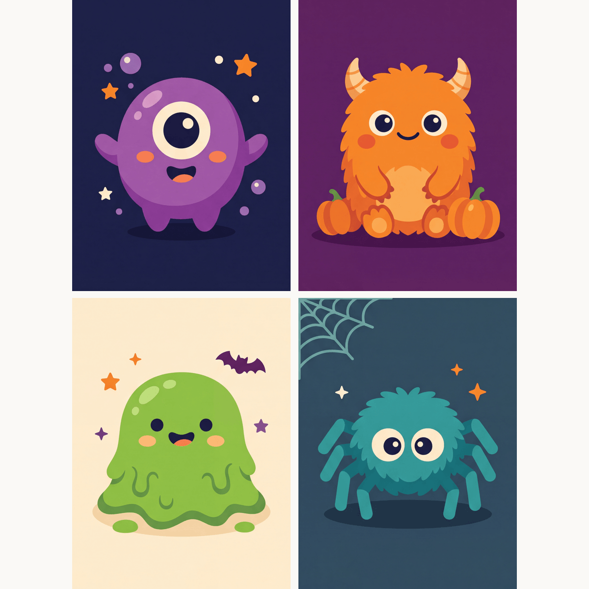Tiny Monsters - Number Artist Paint by Numbers Kits