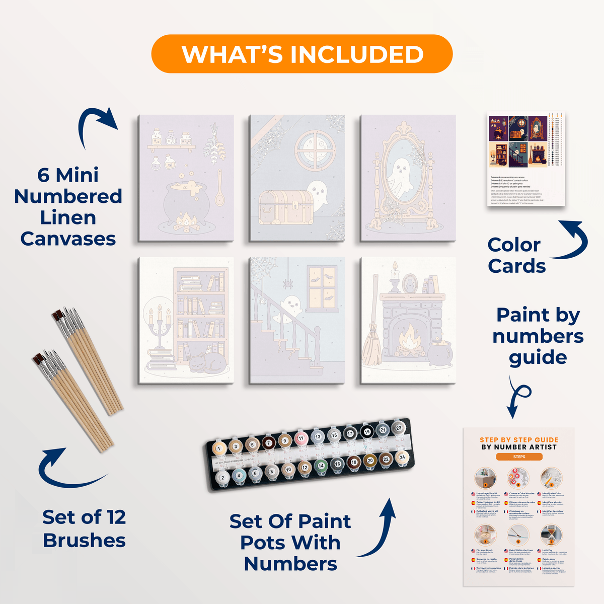Haunted House - Number Artist Paint by Numbers Kits