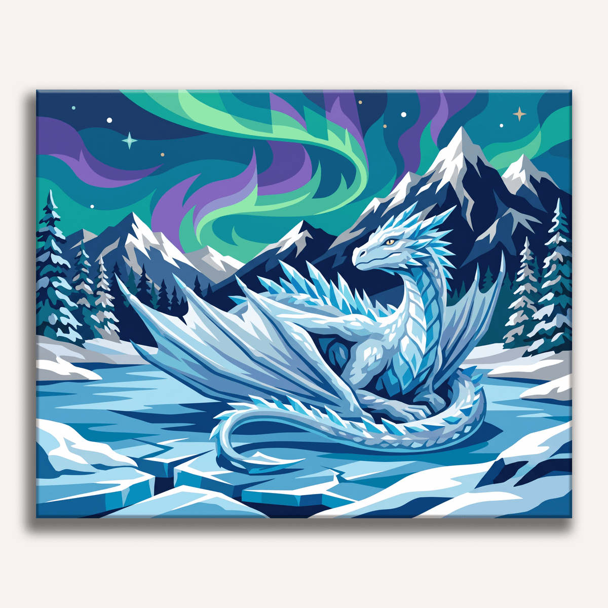 Sleeping Ice Dragon - Number Artist Paint by Numbers Kits