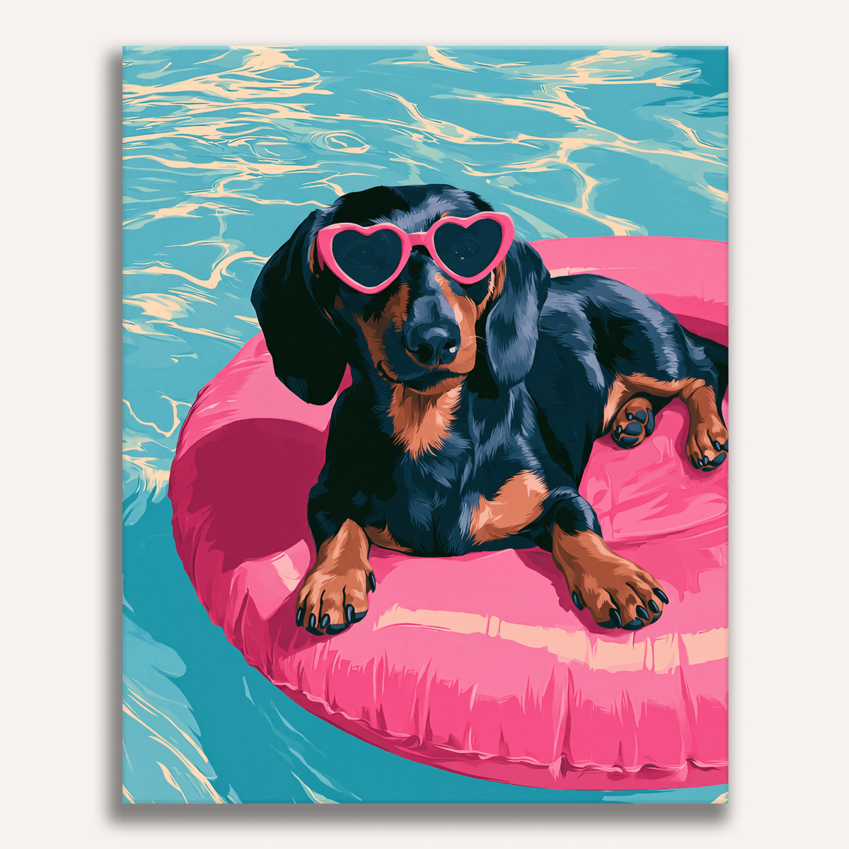 Lazy Daschund - Number Artist Paint by Numbers Kits