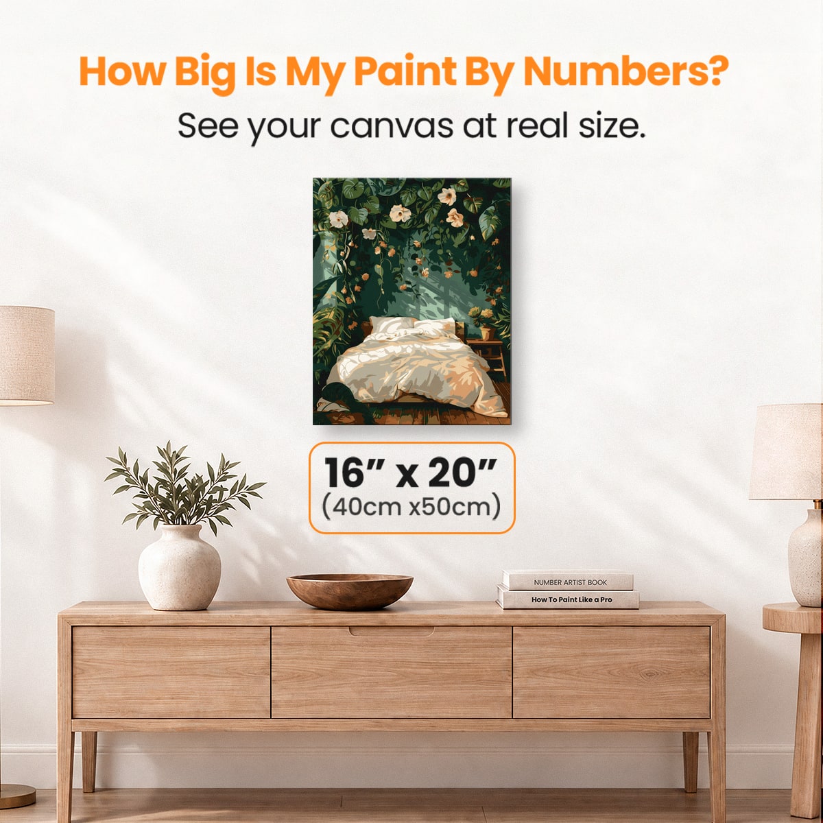 Verdant Bedroom - Number Artist Paint by Numbers Kits