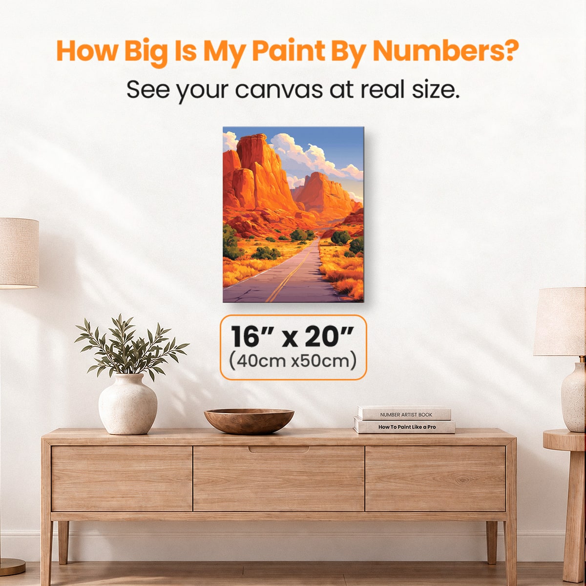 Desert Road - Number Artist Paint by Numbers Kits