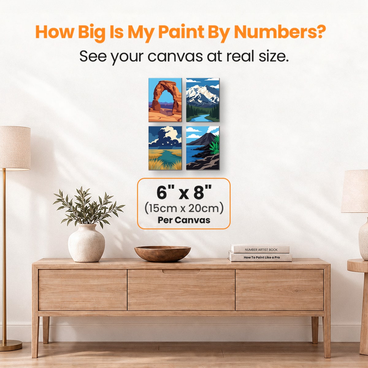 American Landscapes - Number Artist Paint by Numbers Kits