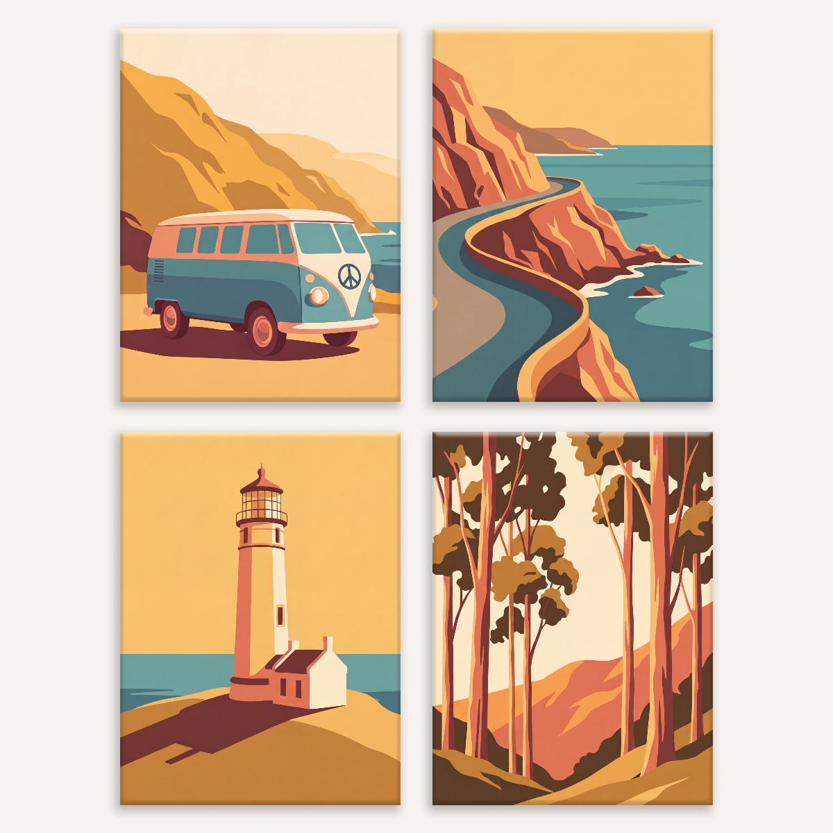 Pacific Coast Adventure - Number Artist Paint by Numbers Kits