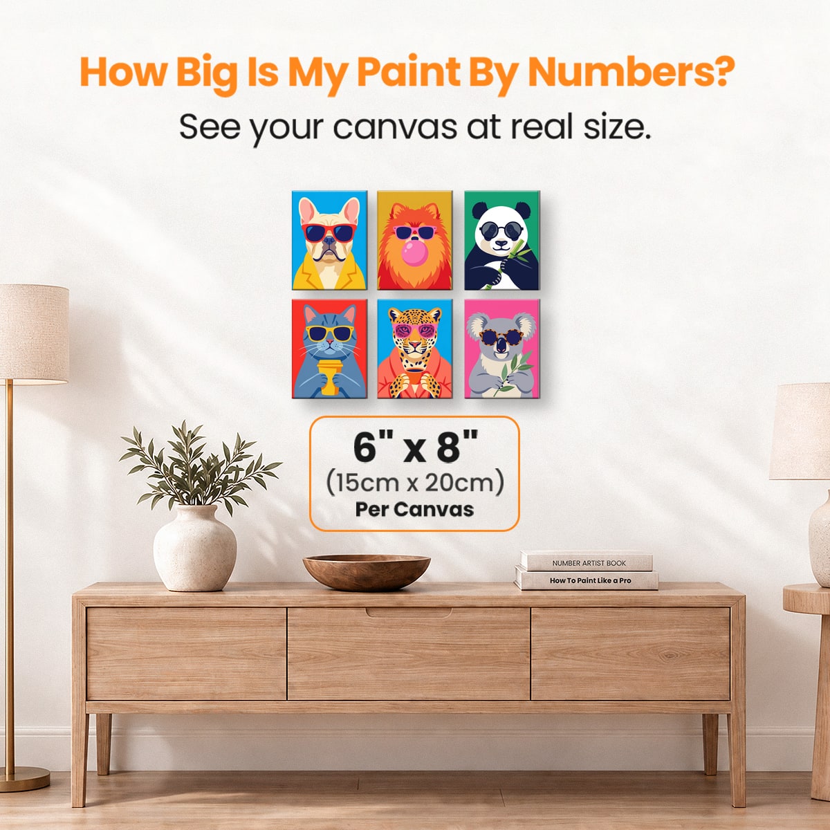 Pop Art Animals - Number Artist Paint by Numbers Kits