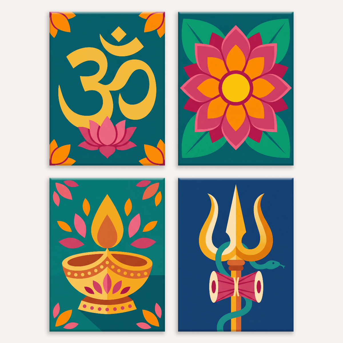 Hindu Symbols - Number Artist Paint by Numbers Kits
