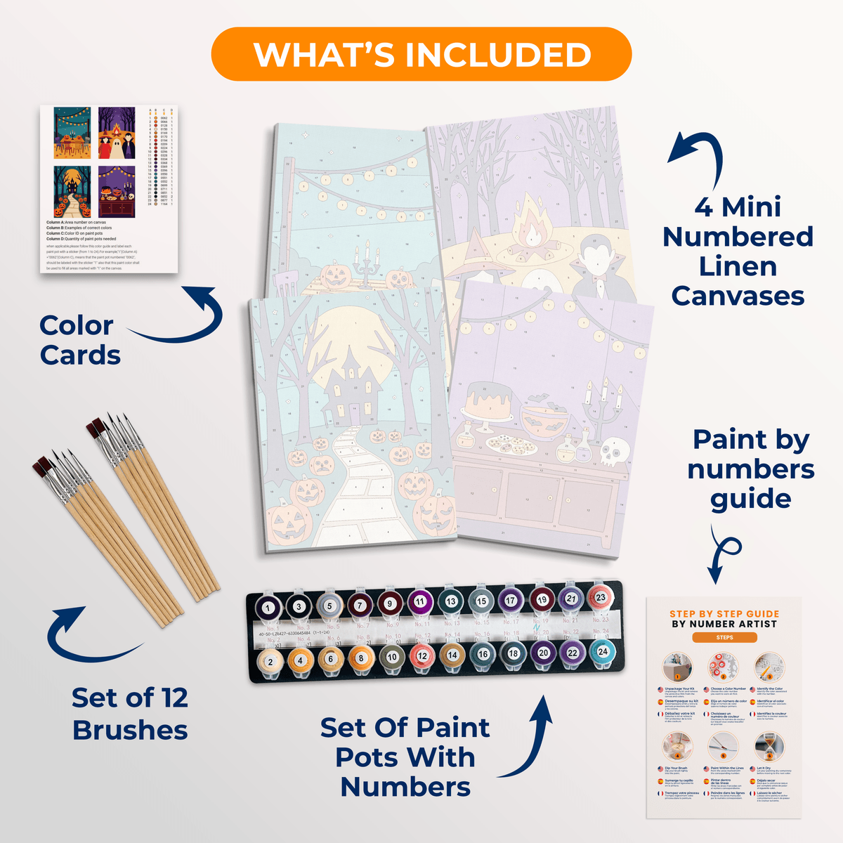 Halloween Party - Number Artist Paint by Numbers Kits