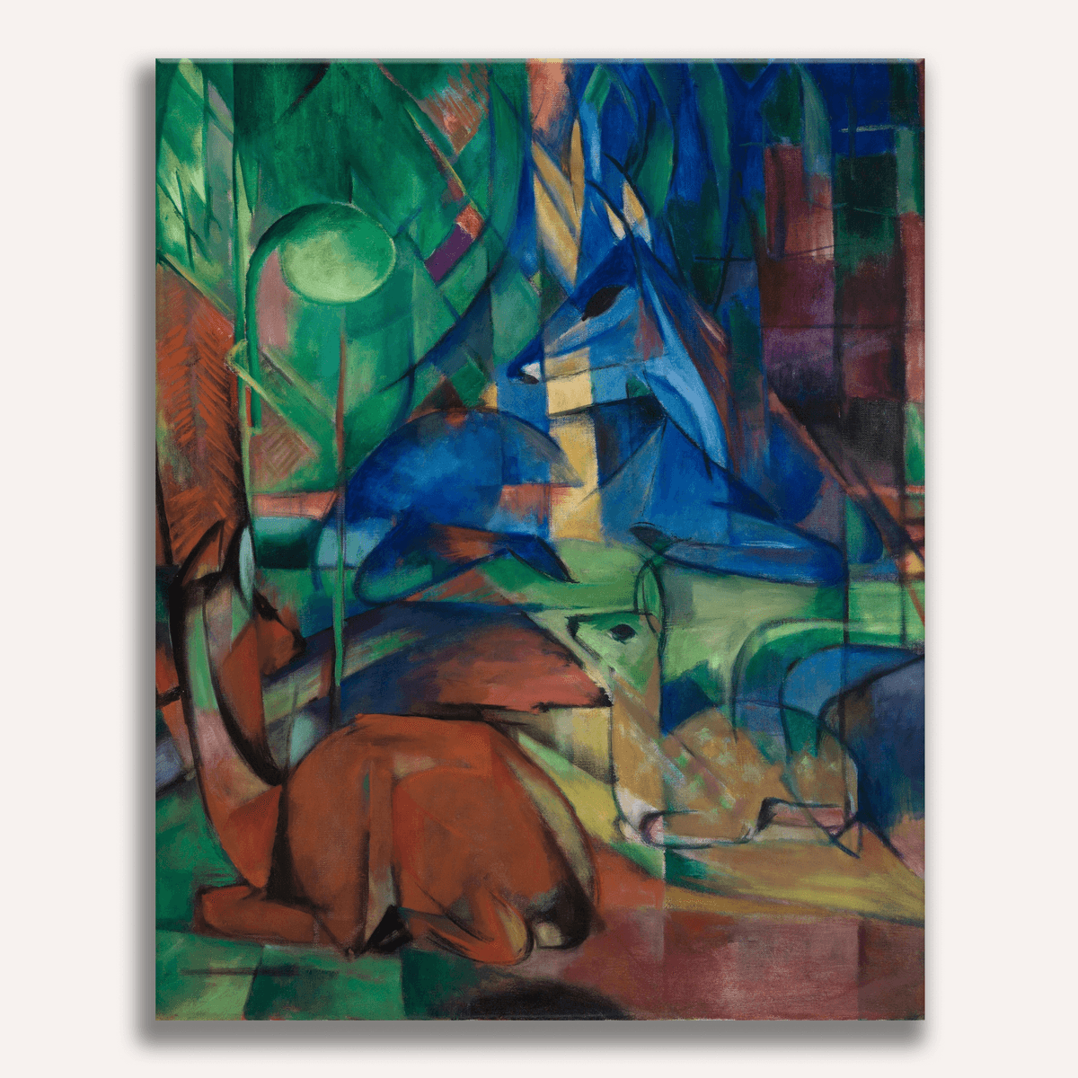 Roe Deer in the Forest by Franz Marc - Number Artist Paint by Numbers Kits
