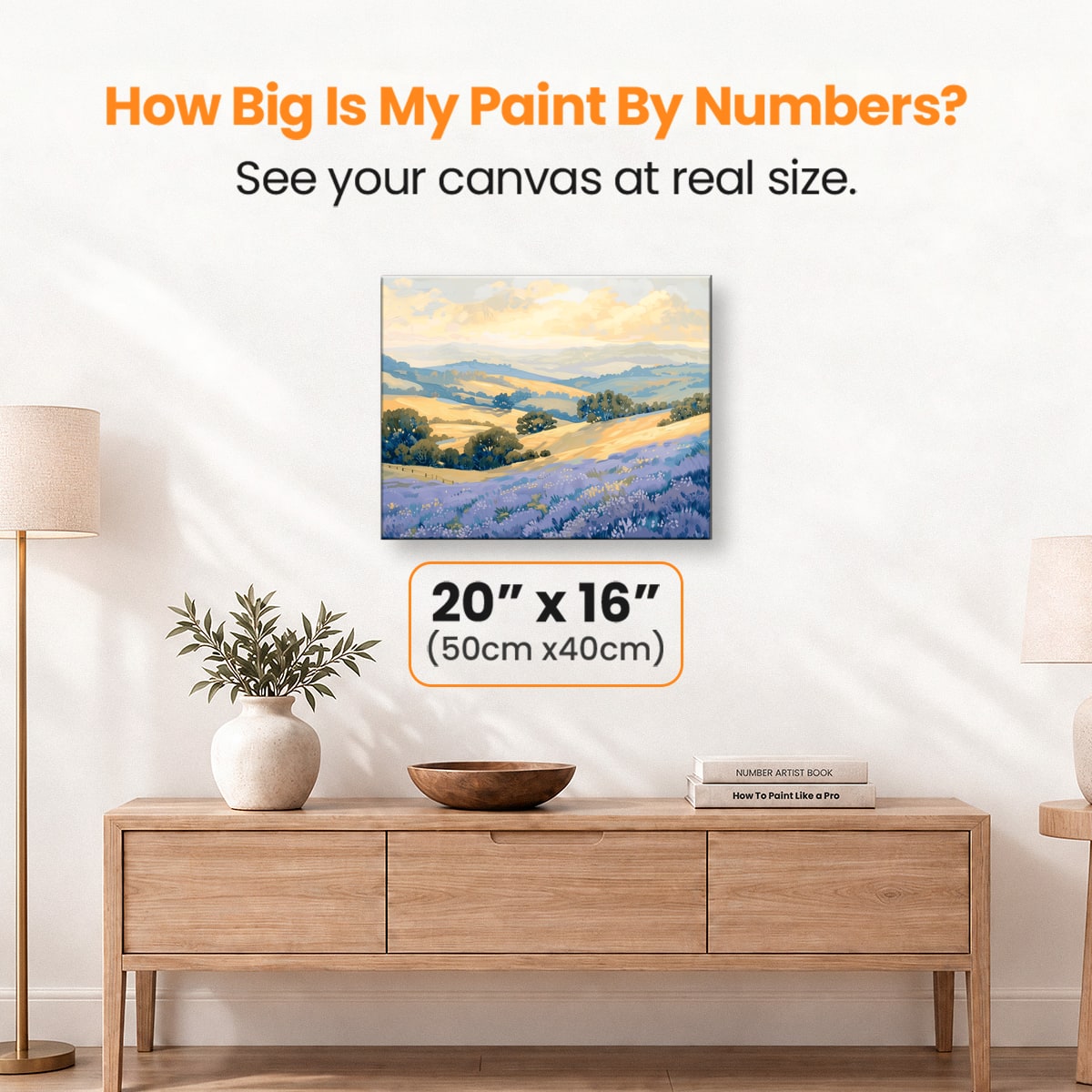 Lavender Meadow - Number Artist Paint by Numbers Kits