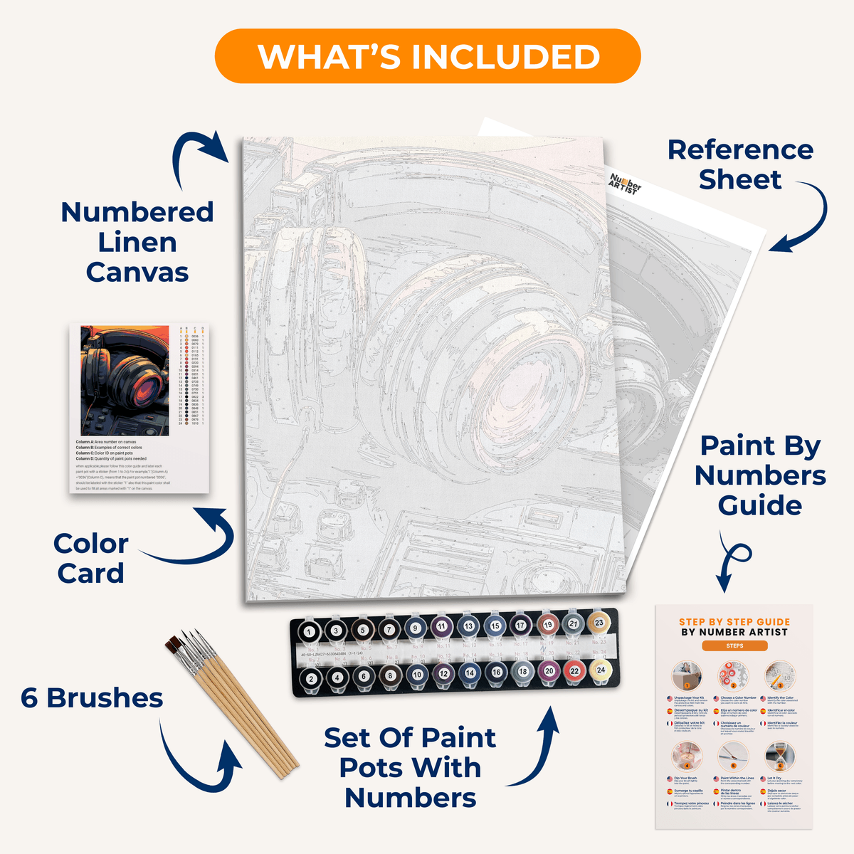 Studio Sessions - Number Artist Paint by Numbers Kits