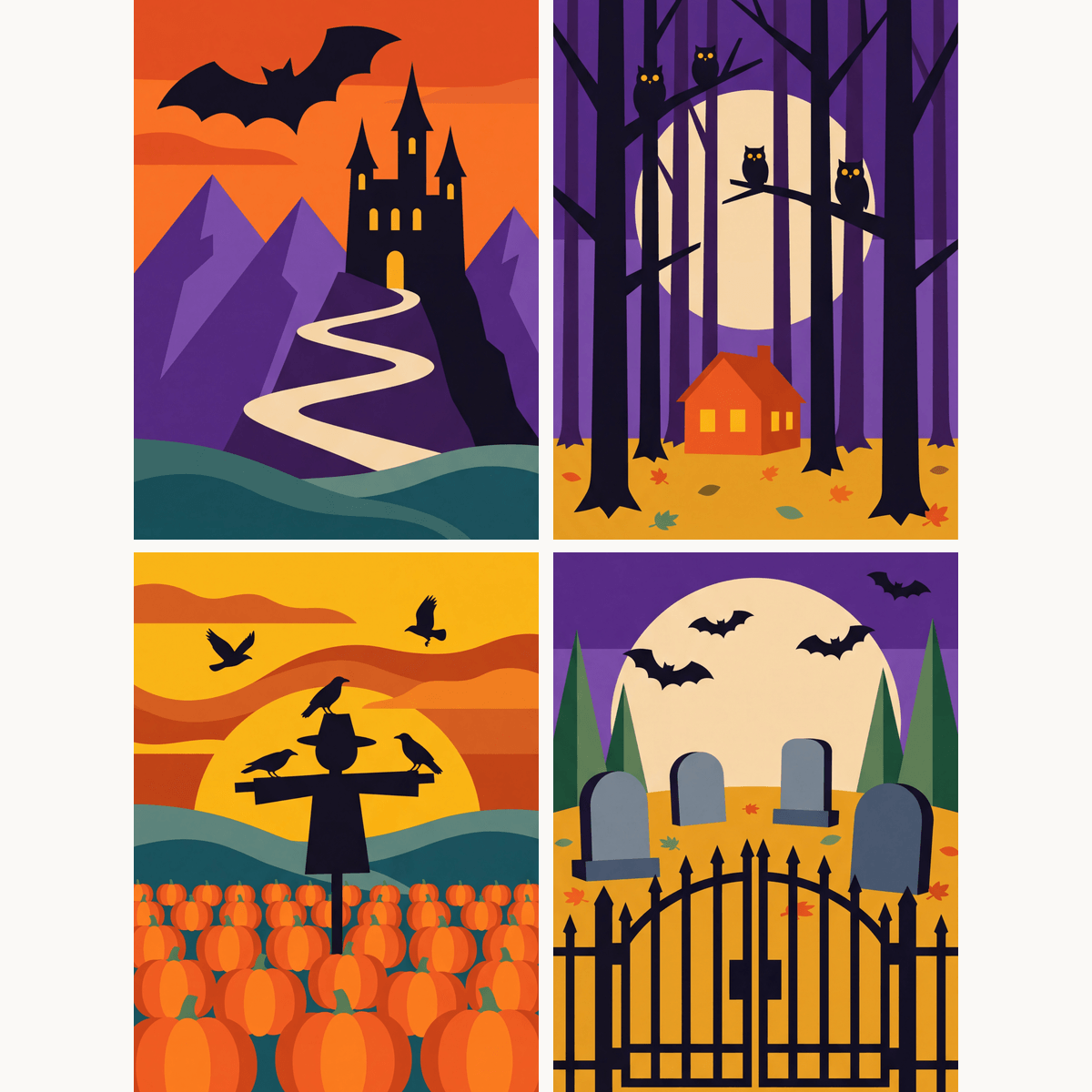 Haunted Nightfall - Number Artist Paint by Numbers Kits