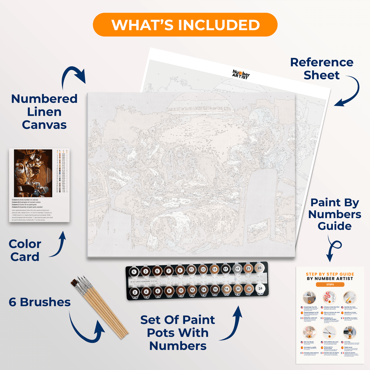 Pinched with Four Aces by Cassius M. Coolidge - Number Artist Paint by Numbers Kits