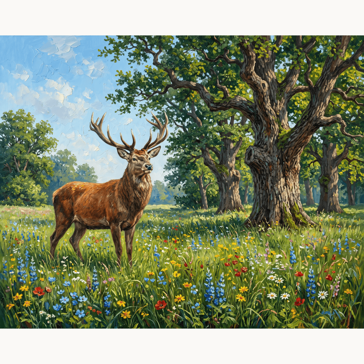 Meadow Stag - Number Artist Paint by Numbers Kits