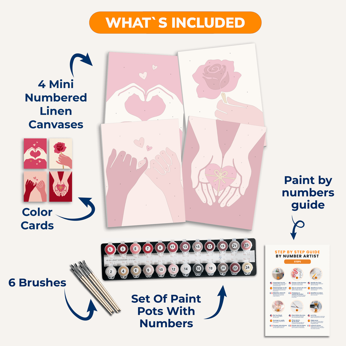 I Love You - Number Artist Paint by Numbers Kits