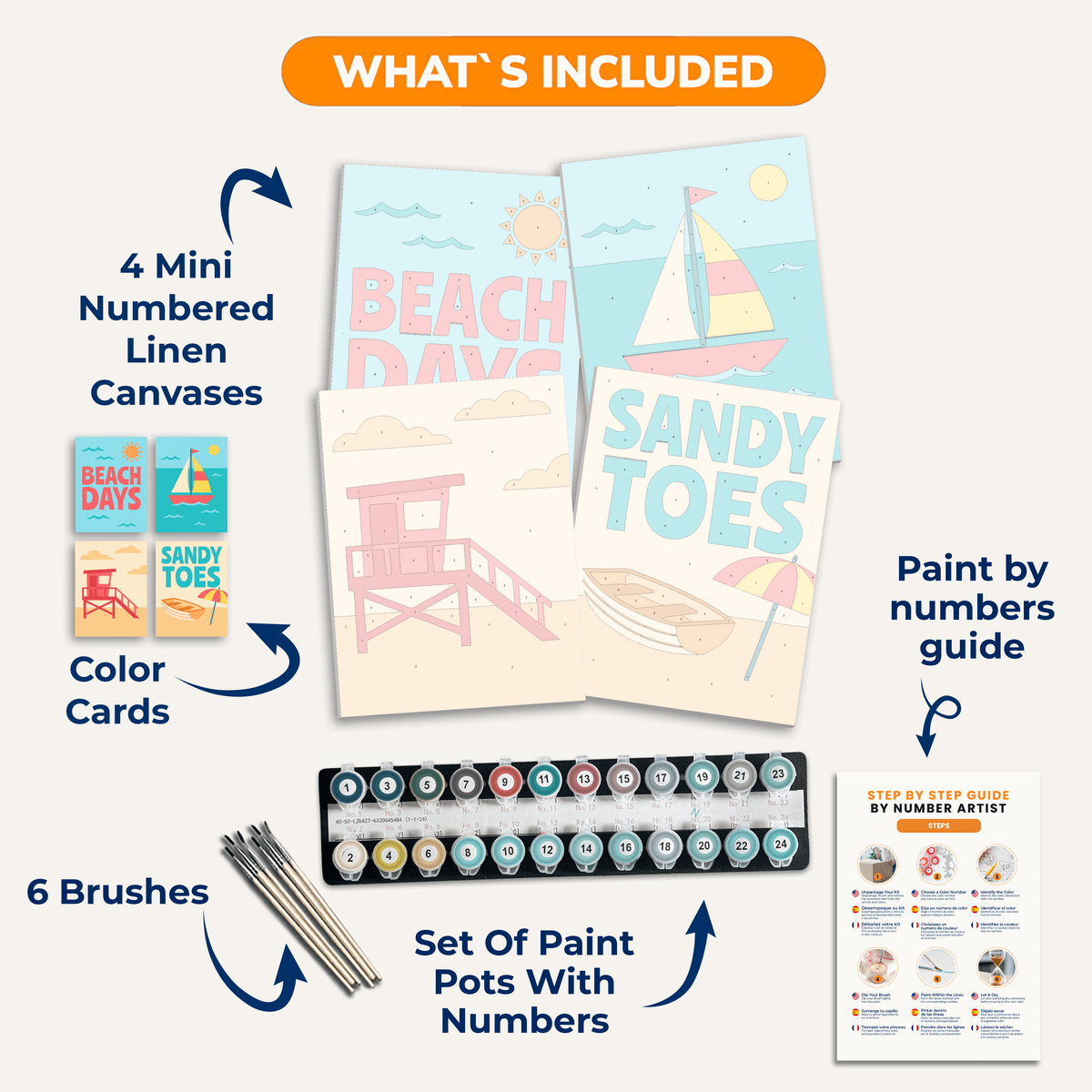 Salty Air - Number Artist Paint by Numbers Kits