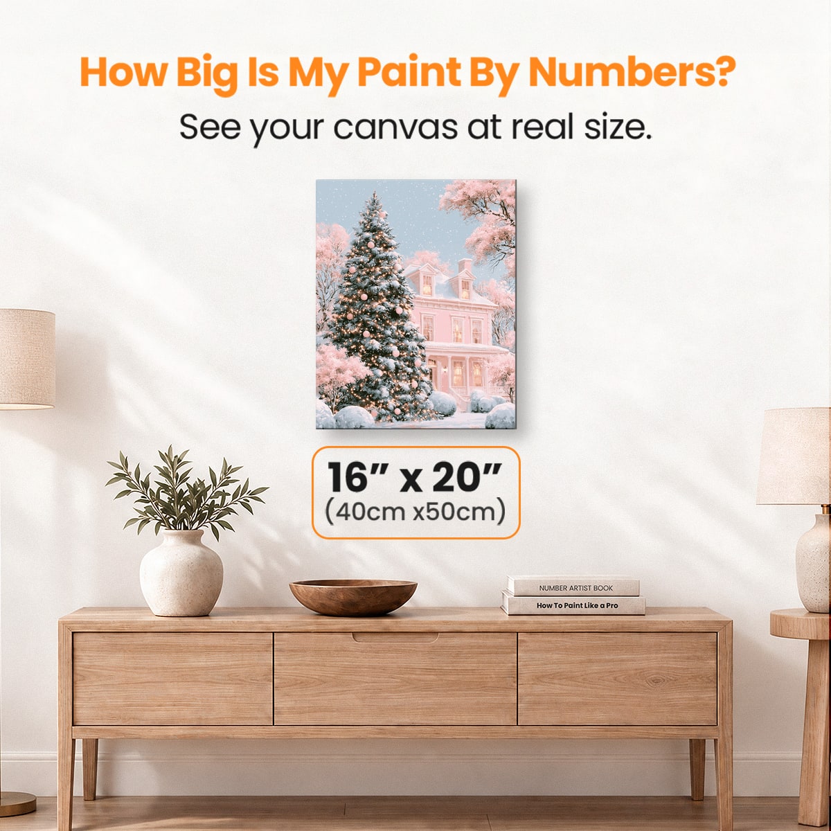 Pink Christmas - Number Artist Paint by Numbers Kits