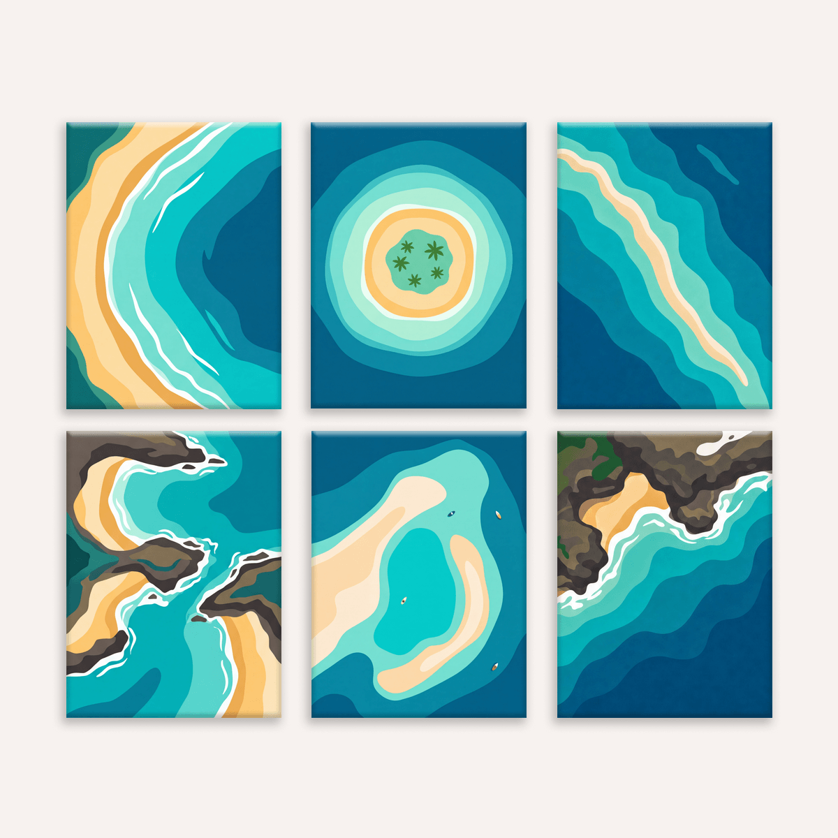 Isle Minimalism - Number Artist Paint by Numbers Kits