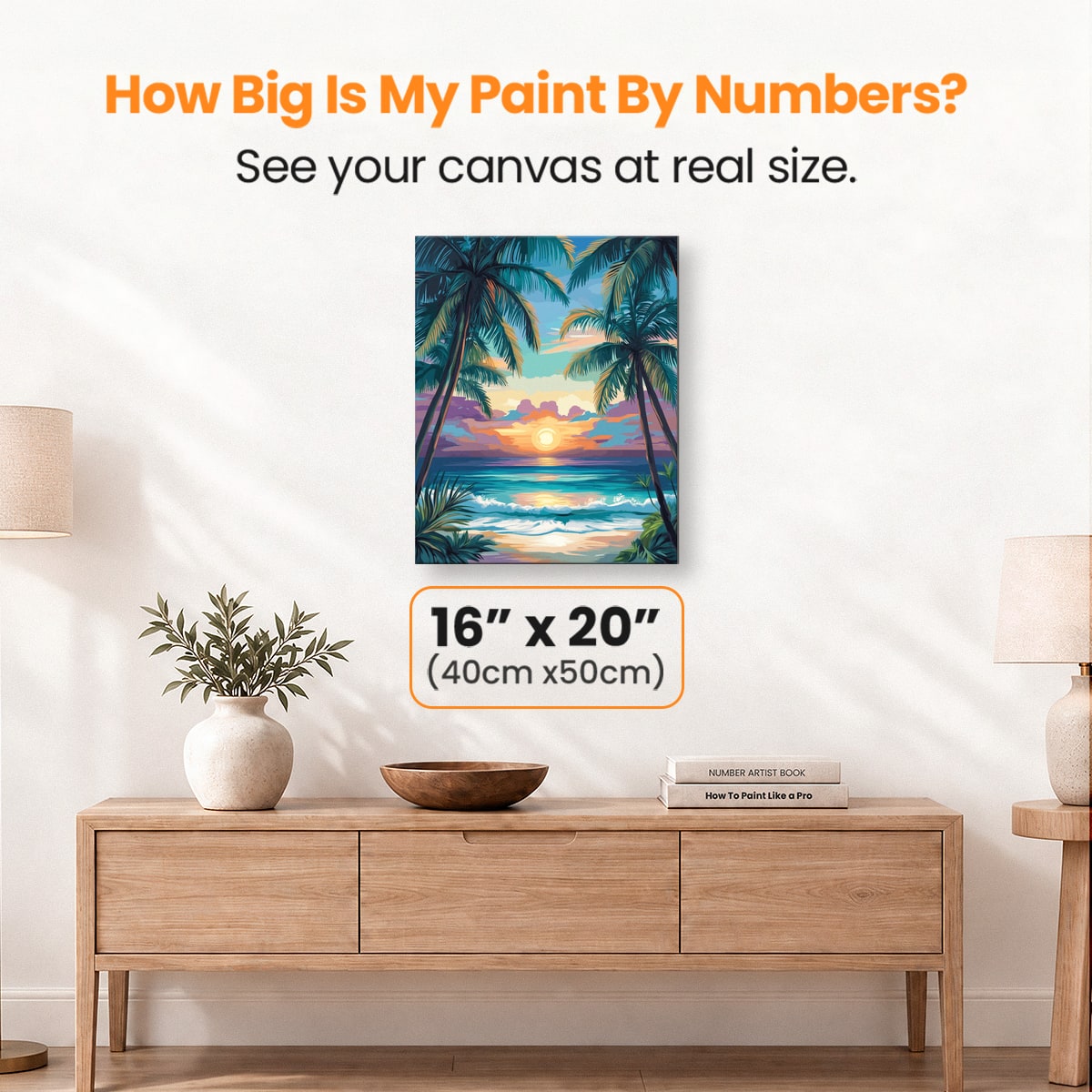 Island Sunset | Paint by Numbers Kit by Number Artist
