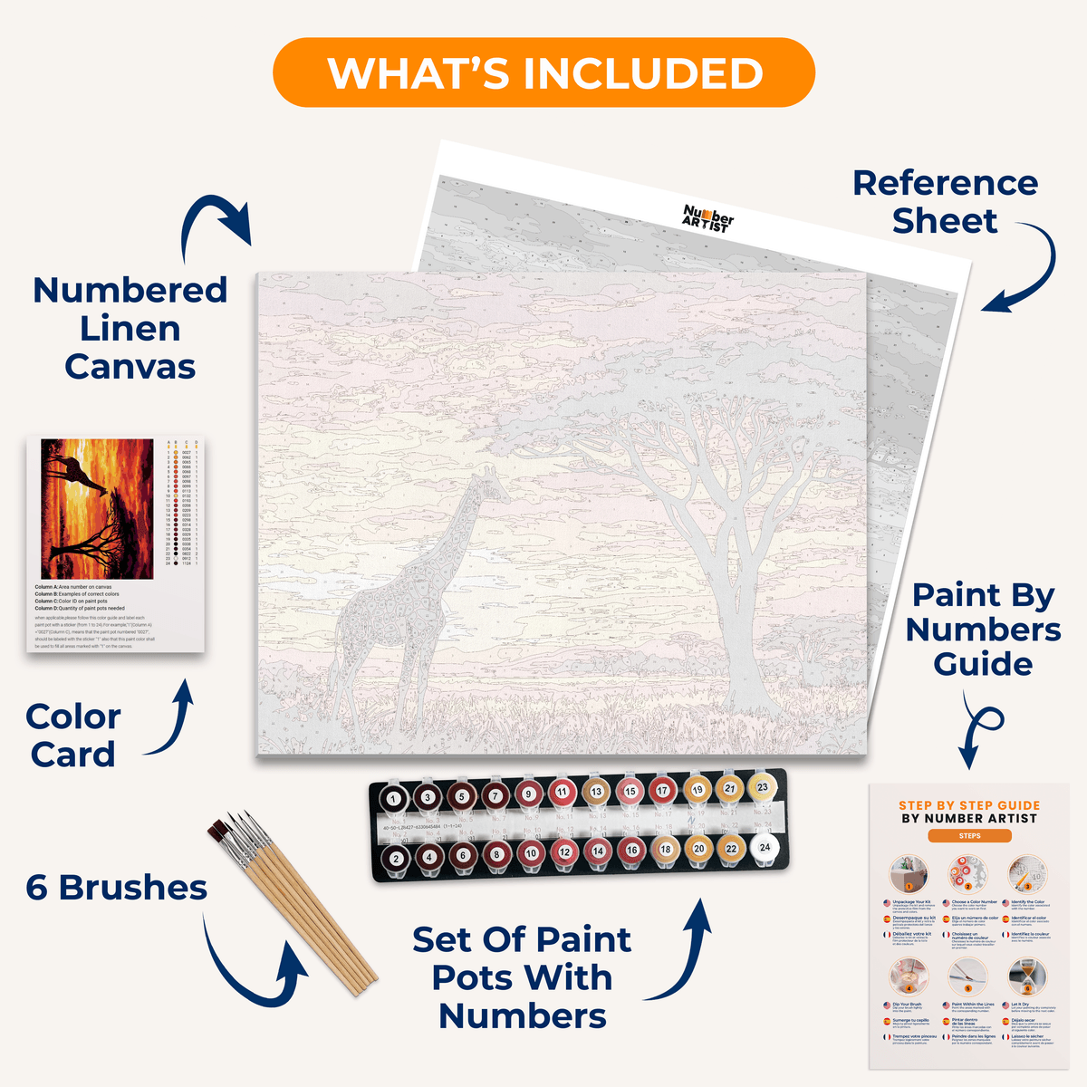 Africa - Number Artist Paint by Numbers Kits