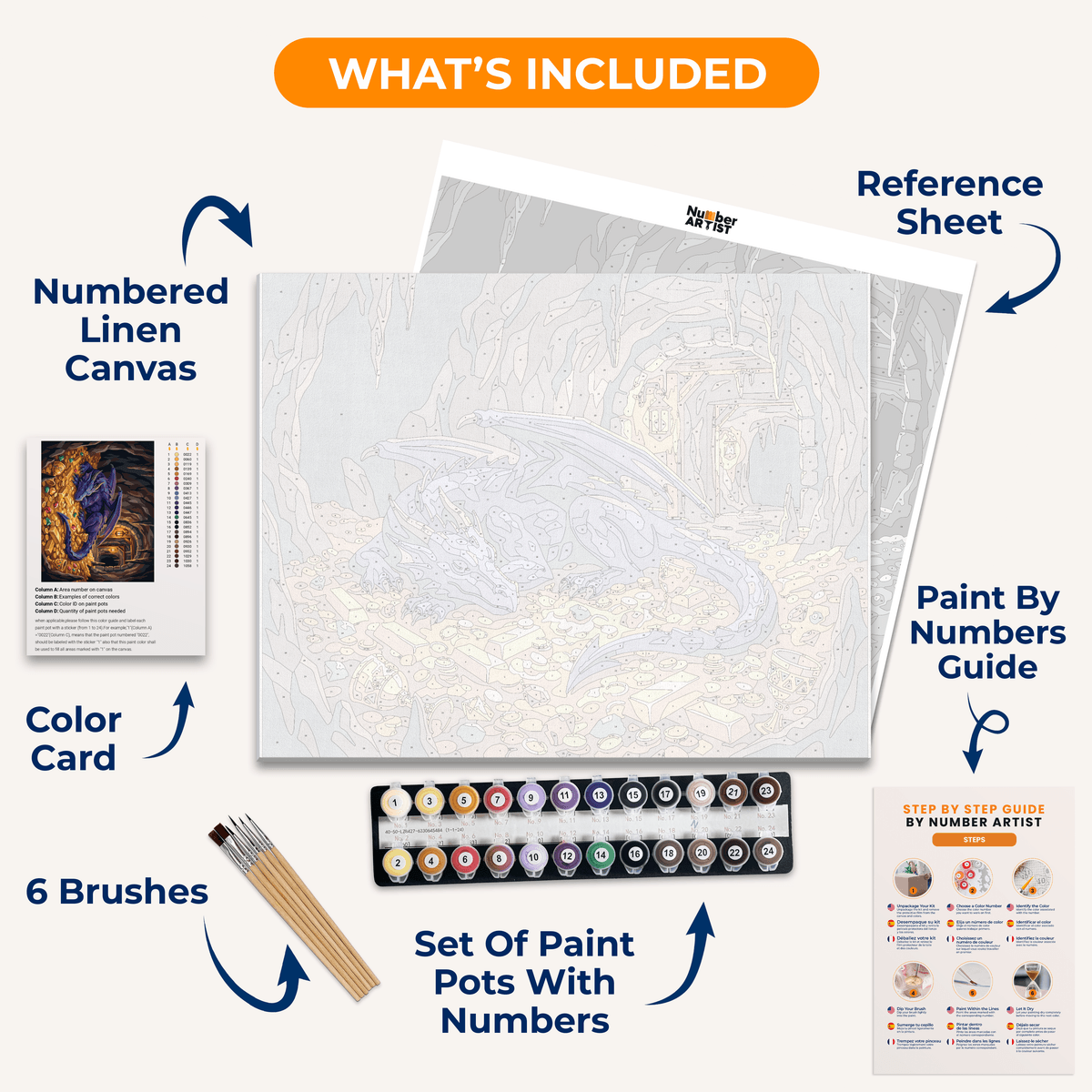 Golden Slumber - Number Artist Paint by Numbers Kits