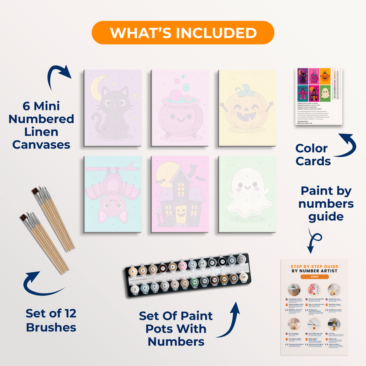 Halloween Icons - Number Artist Paint by Numbers Kits