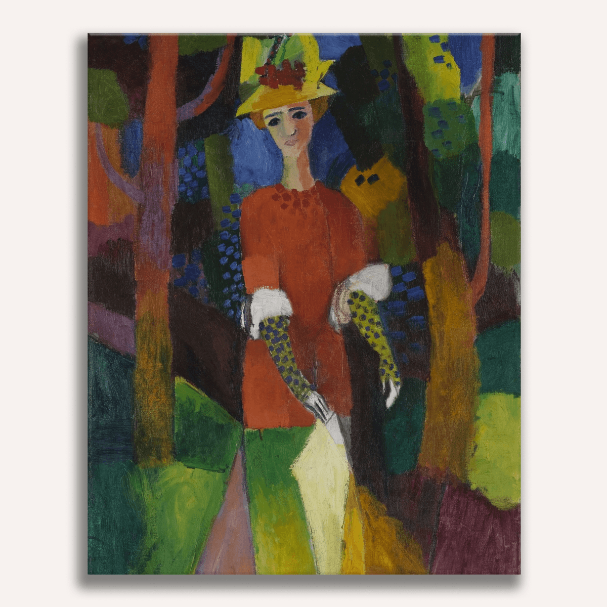 Woman in a Park by August Macke - Number Artist Paint by Numbers Kits