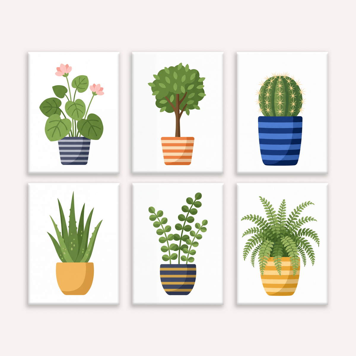 Minimal Greens - Number Artist Paint by Numbers Kits