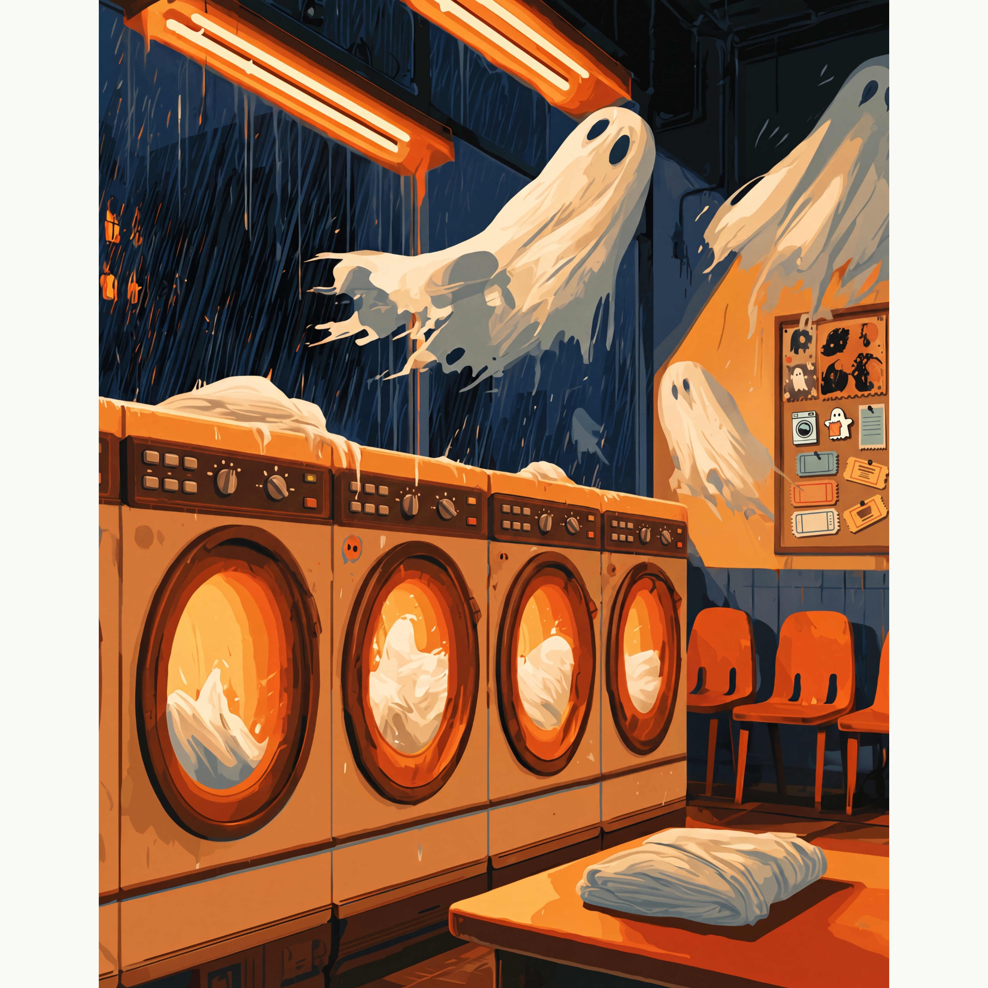 Ghostly Bath - Number Artist Paint by Numbers Kits