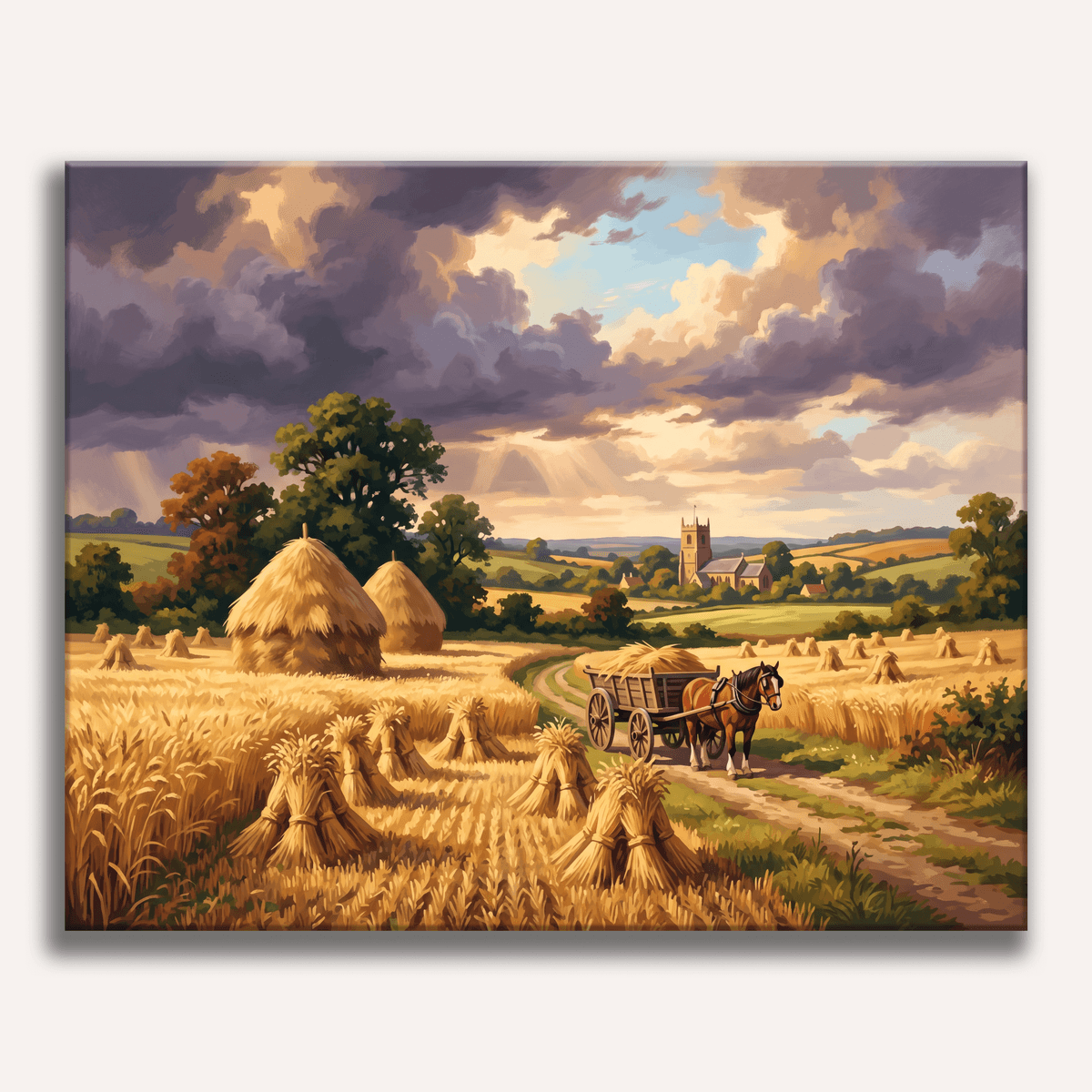Harvest Home Gold - Number Artist Paint by Numbers Kits