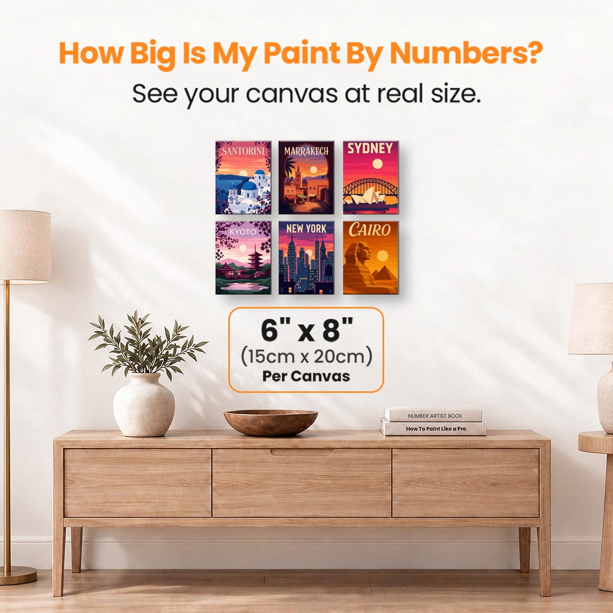 Passport Sunsets - Number Artist Paint by Numbers Kits