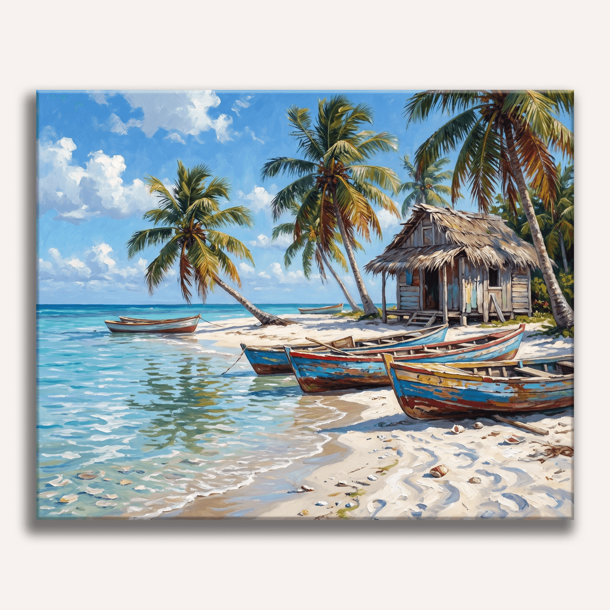 Caribbean Beach - Number Artist Paint by Numbers Kits