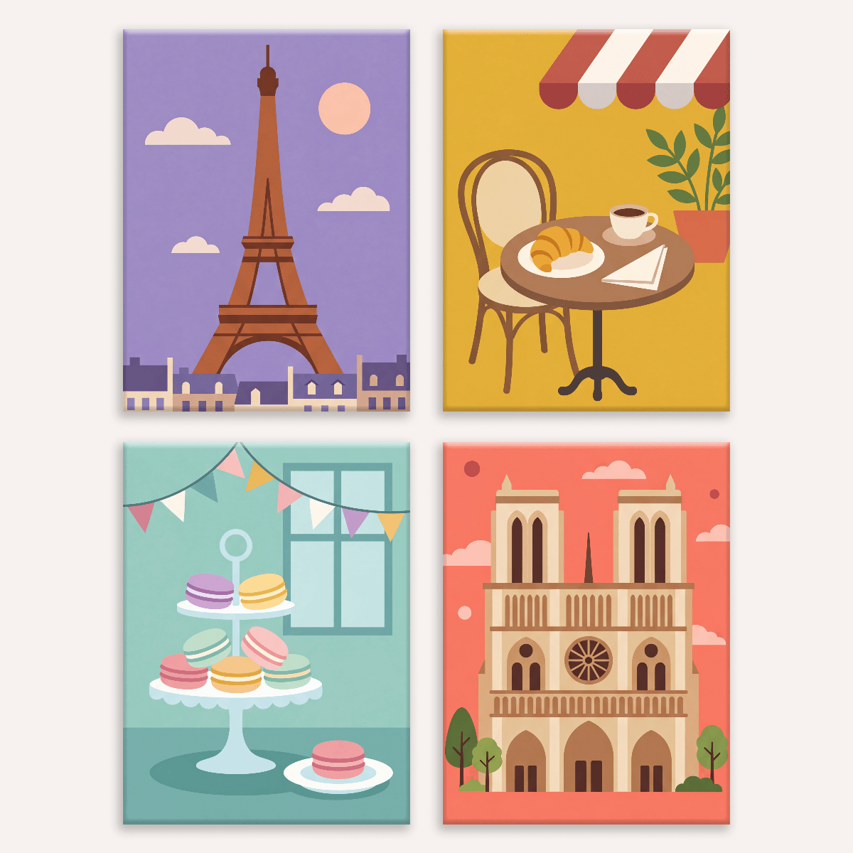 Paris Landmarks - Number Artist Paint by Numbers Kits