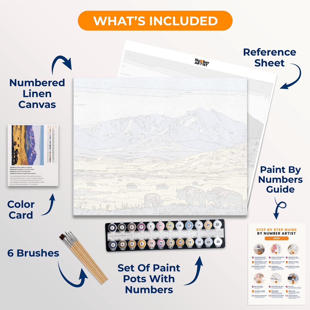 Bison Clearing - Number Artist Paint by Numbers Kits