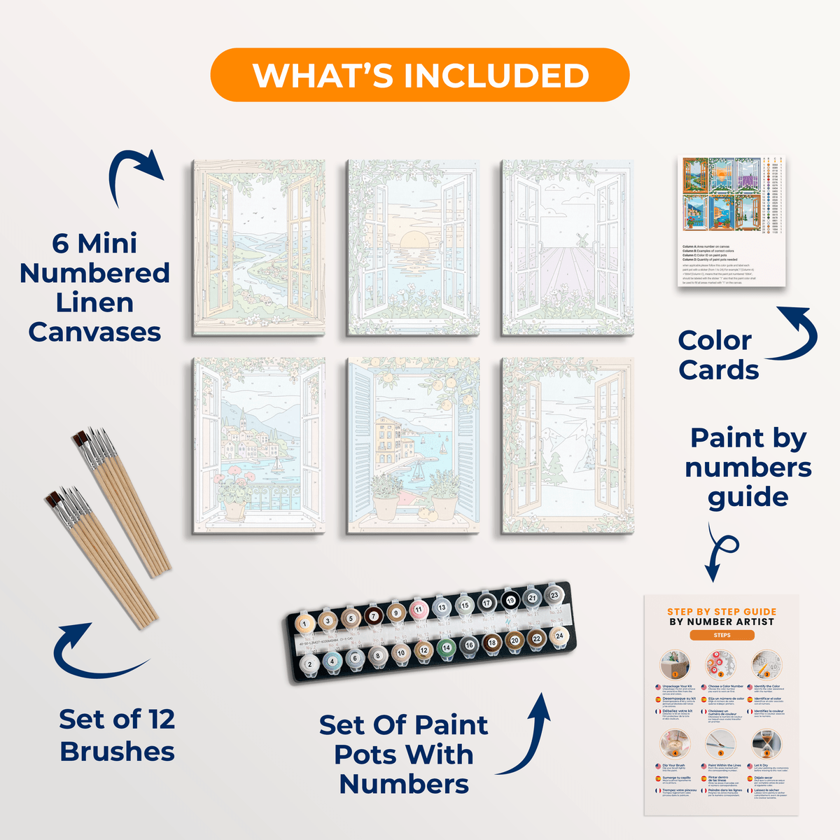 Window Views Vol. 2 - Number Artist Paint by Numbers Kits