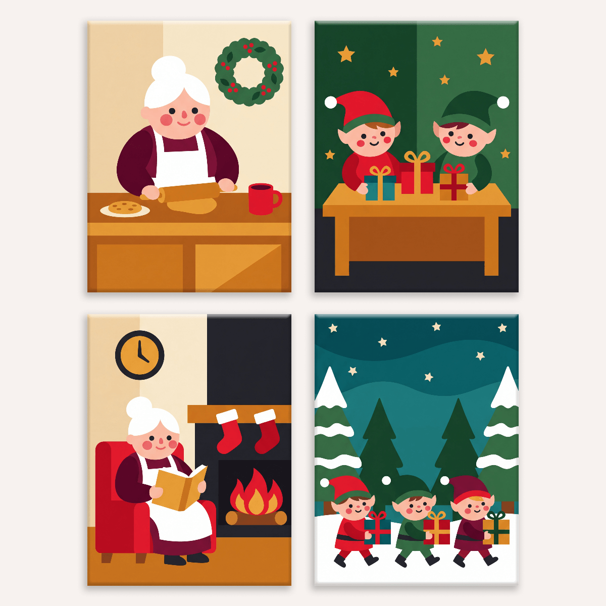 Mrs Claus Kitchen - Number Artist Paint by Numbers Kits