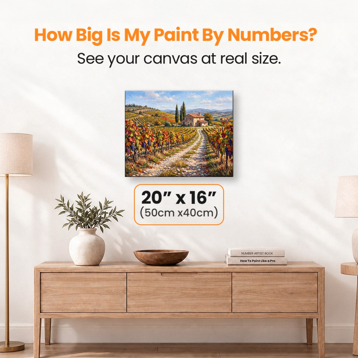 Tuscan Gold - Number Artist Paint by Numbers Kits