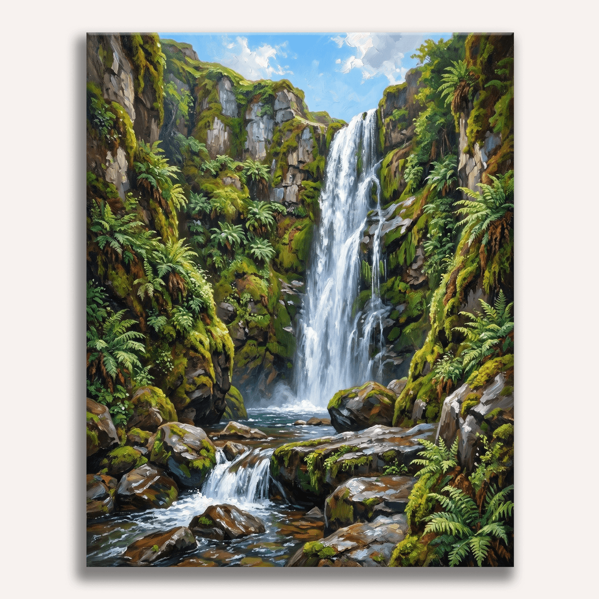 Mossy Falls - Number Artist Paint by Numbers Kits