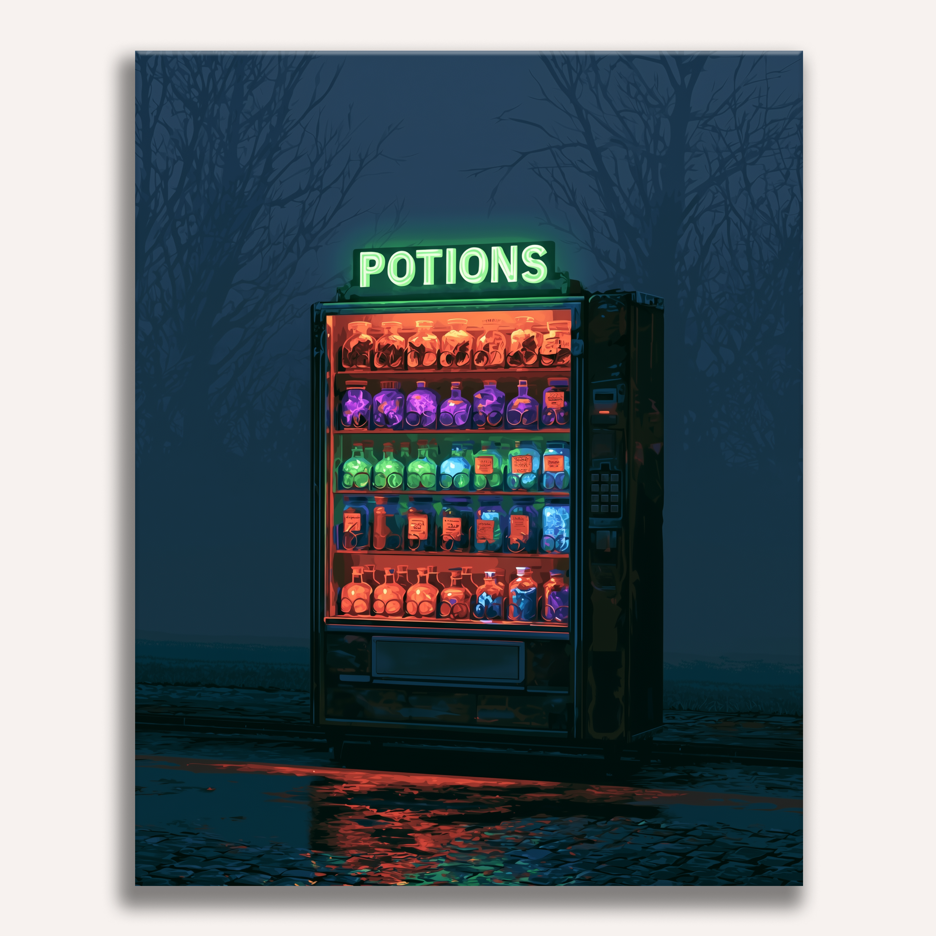 Halloween Vending Machine - Number Artist Paint by Numbers Kits