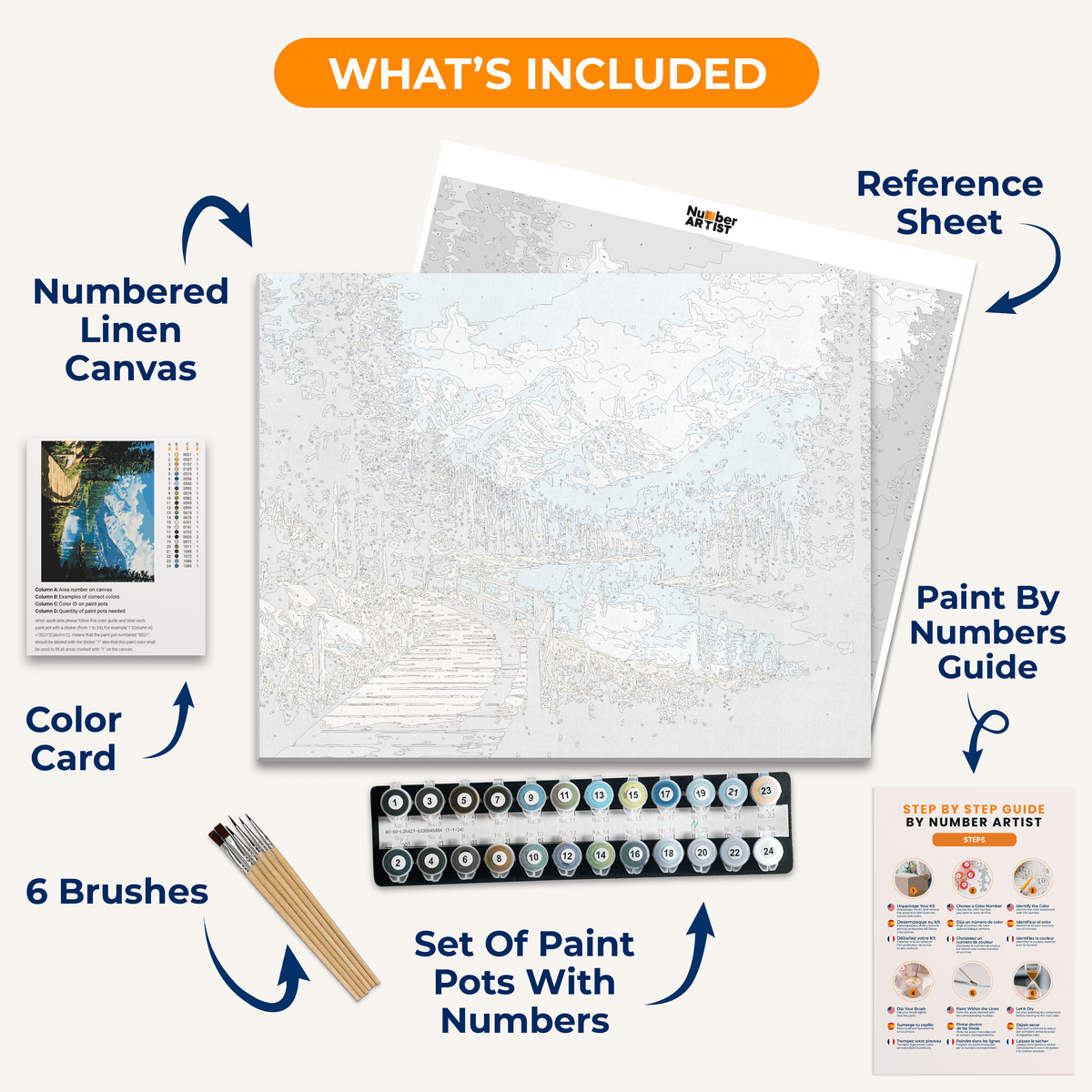 Hiking Trip - Number Artist Paint by Numbers Kits