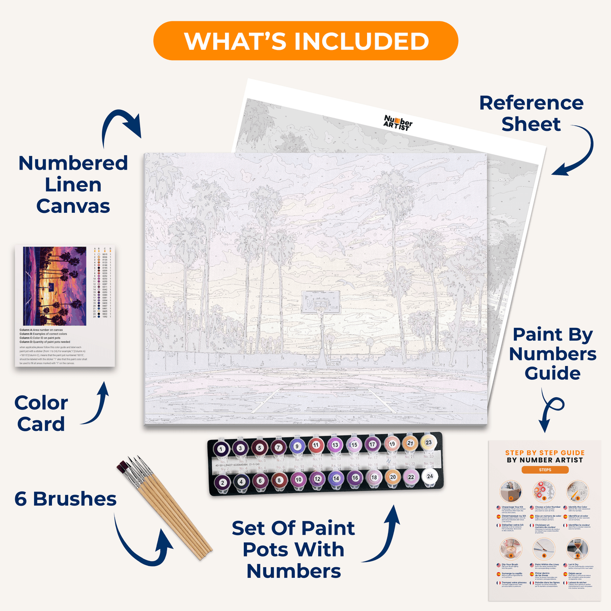 Florida Basketball - Number Artist Paint by Numbers Kits