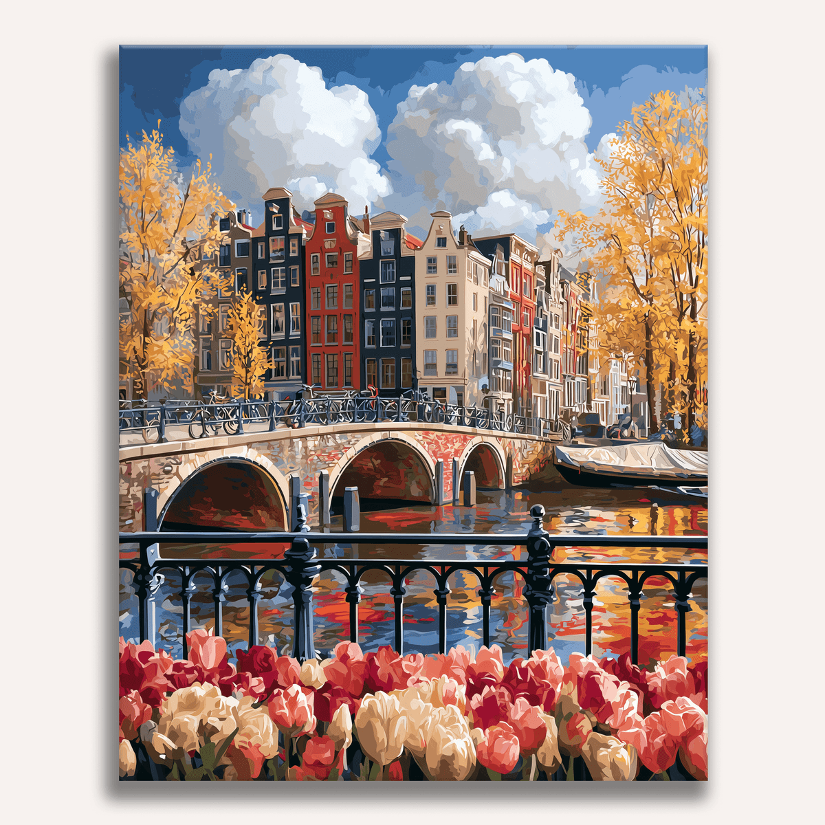 Sunny Amsterdam - Number Artist Paint by Numbers Kits